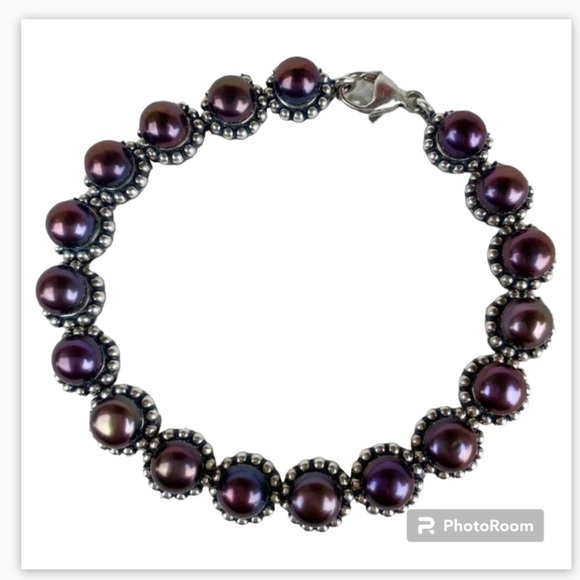 Honora sterling silver Cultured pearl bracelet - Picture 2 of 3